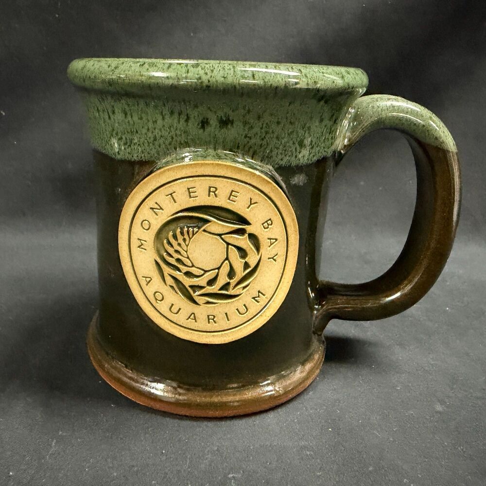 Monterey Bay Aquarium Deneen Pottery Mug Sunset Hill Stoneware 4.25” x 3.75”